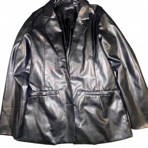 White Fox Boutique Black Leather Jacket